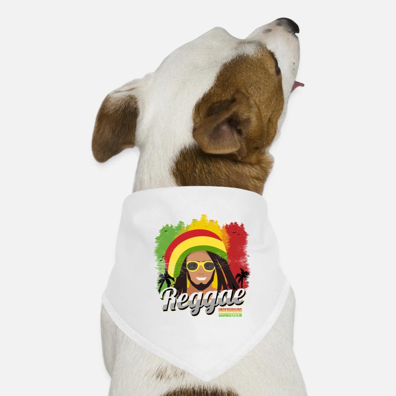 Reggae Rasta Vibe Portrait Dog Bandana