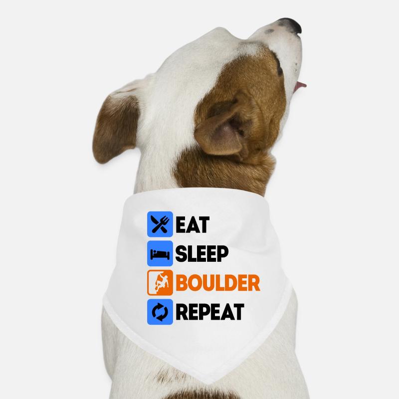Boulder Bouldering Escalade Sans dire de corde - Bandana pour chien - blanc