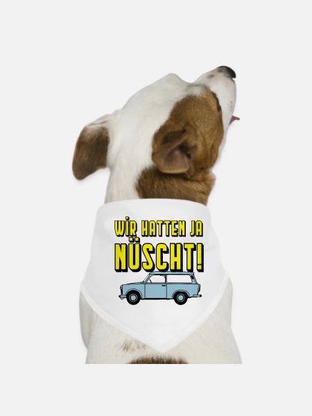  Universal Kombi , Wir hatten ja nüscht!(25 - Hunde-Bandana - Weiß - Vorne