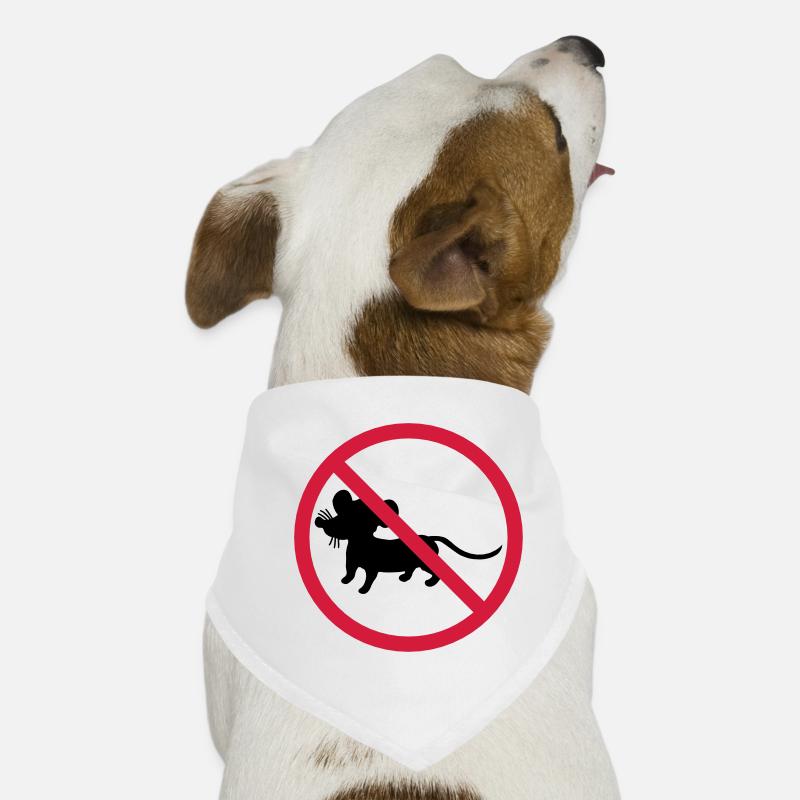 forbidden shield zone no mouse symbol maeuschen s Dog Bandana
