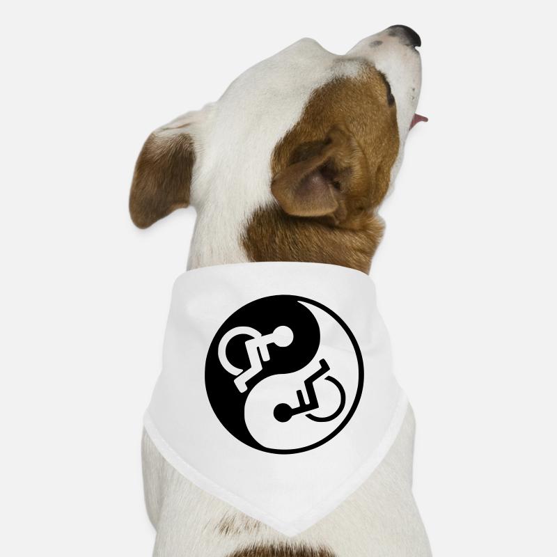 Fauteuil roulant Yin et yang symbole image # Bandana pour chien