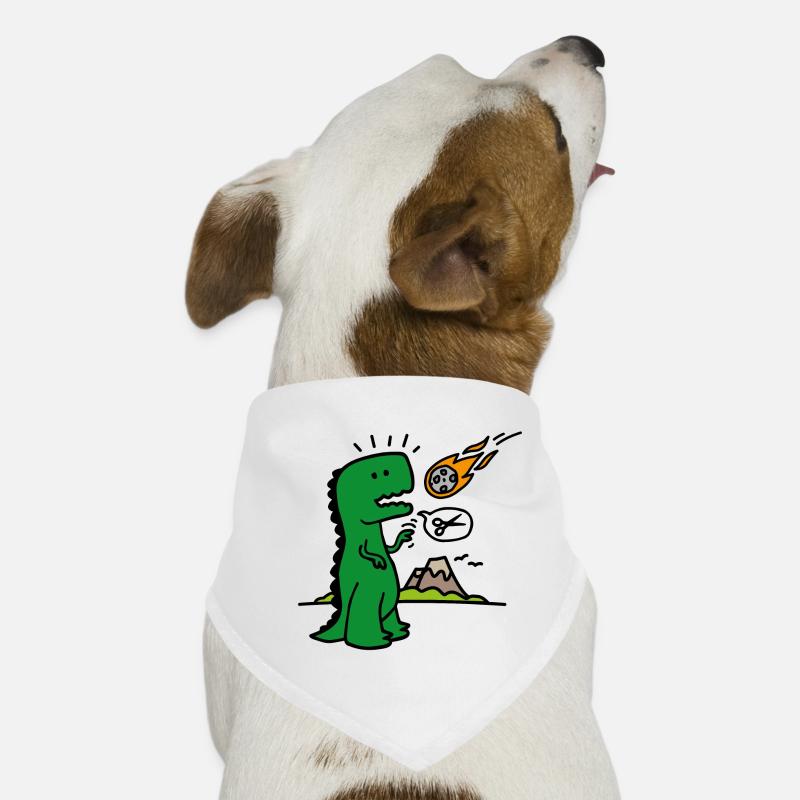 Rock paper scissors T-rex funny dinosaur comet Dog Bandana