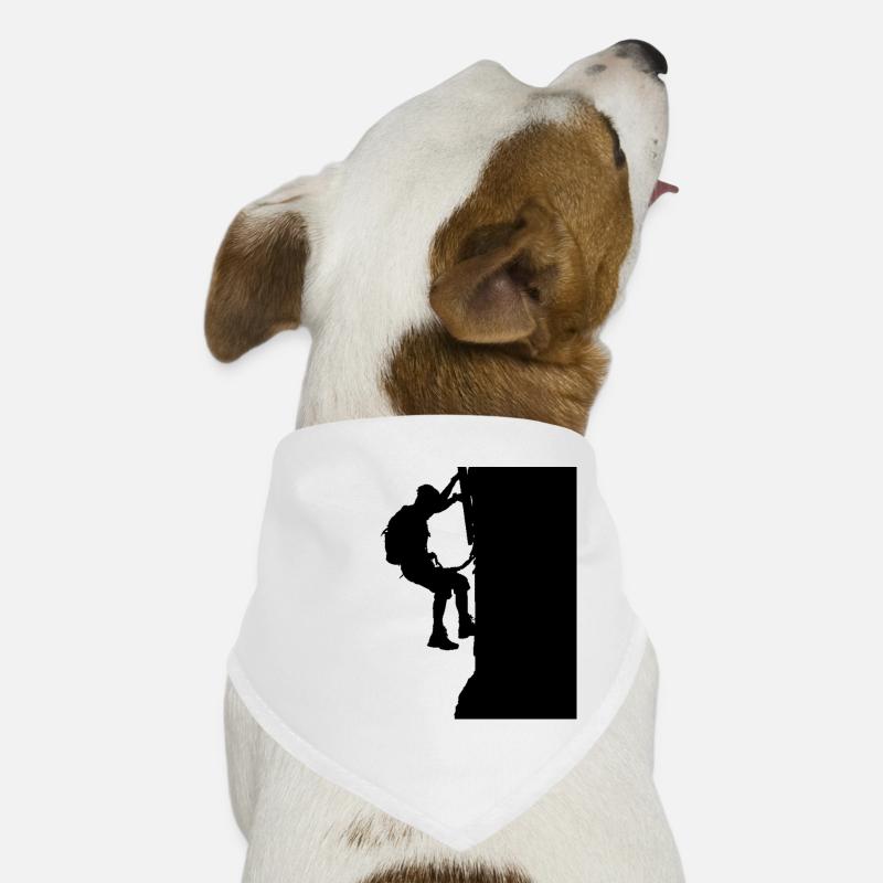 Via Ferrata Walker Silhouette Noir Bandana pour chien