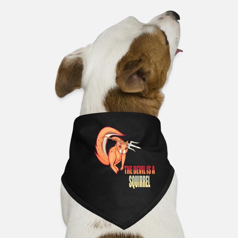 Le diable est un écureuil, Devil Squirrel Bandana pour chien