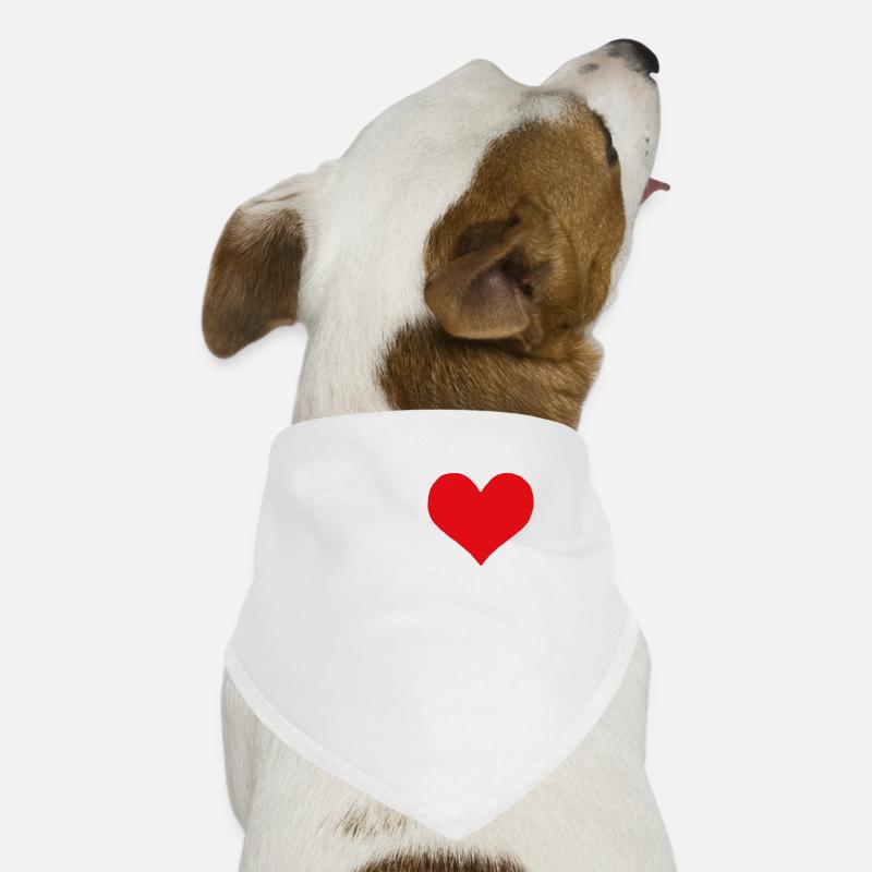 J'aime les fléchettes fléchettes fléchettes fléchette fléchette fléchette - Bandana pour chien - blanc