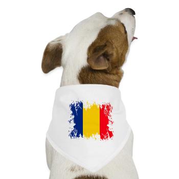 Rumänien - Europa - Hunde-Bandana - Weiß - Vorne