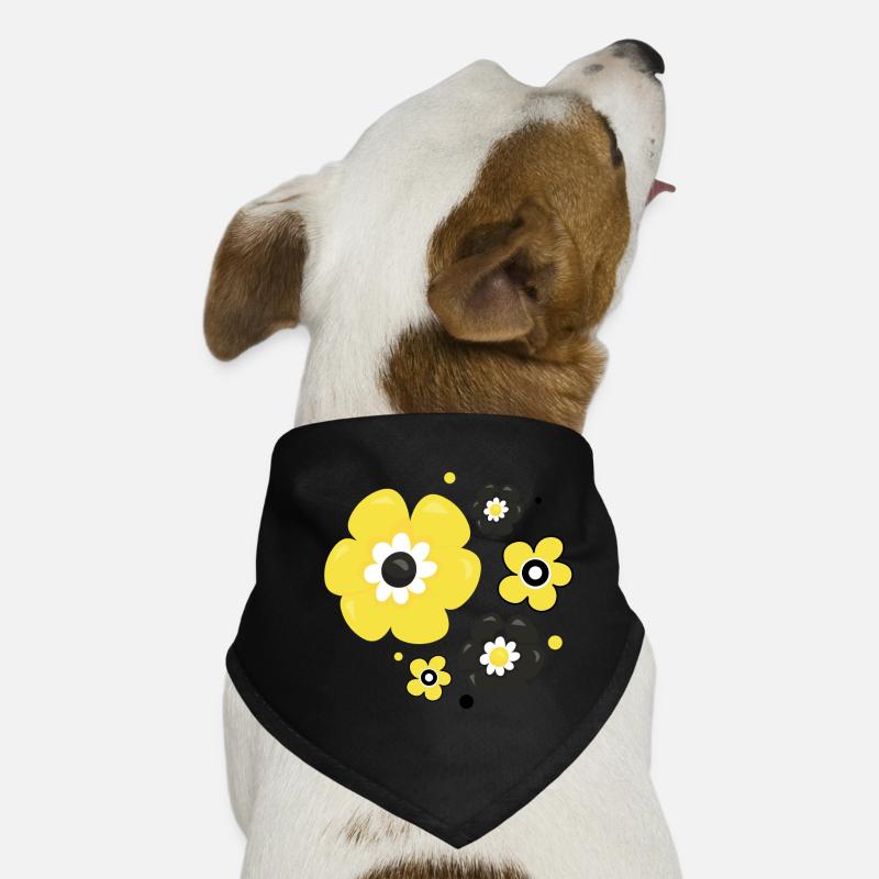 Blumen Hunde-Bandana