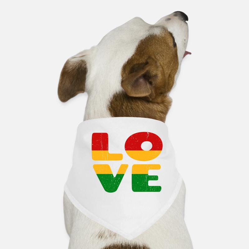 J’aime la Jamaïque Reggae Reggae Musique Rasta Bandana pour chien