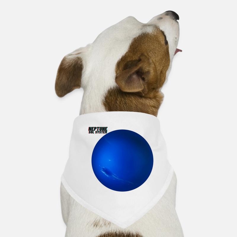 Neptune Neptun Sol System - Hunde-Bandana - Weiß