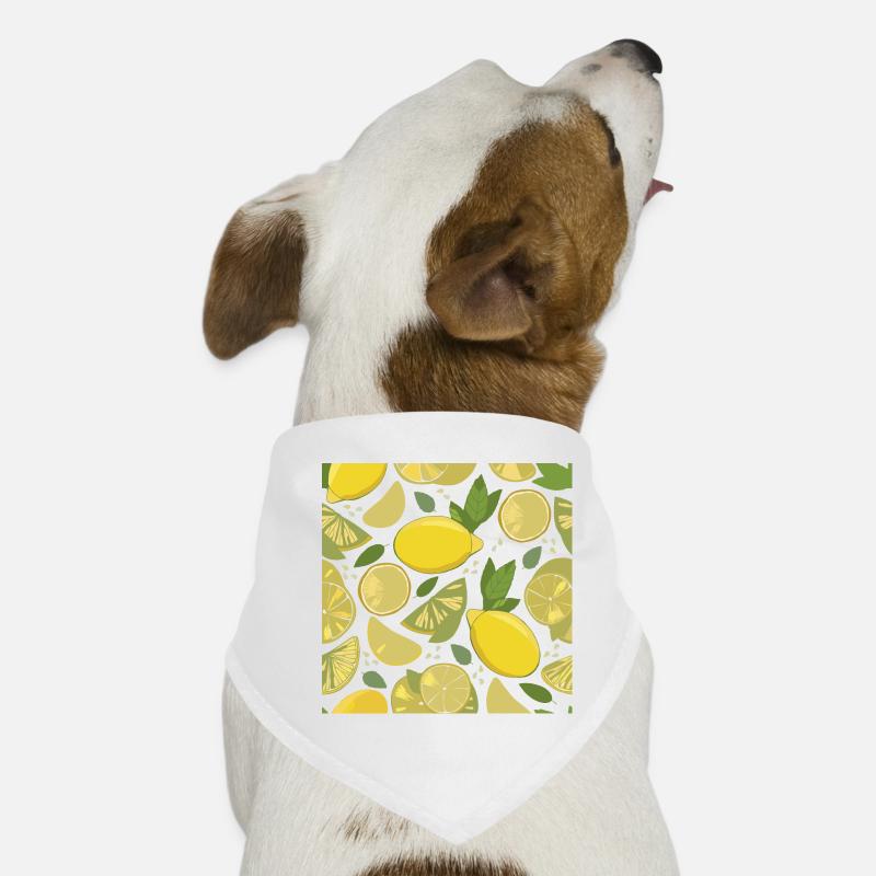 Zitronen-Design mit Frischeffekt Hunde-Bandana