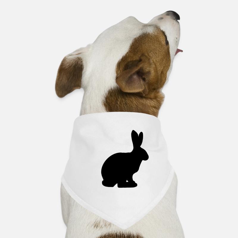 Bunny easter bunny rabbit gift pet - Dog Bandana - white