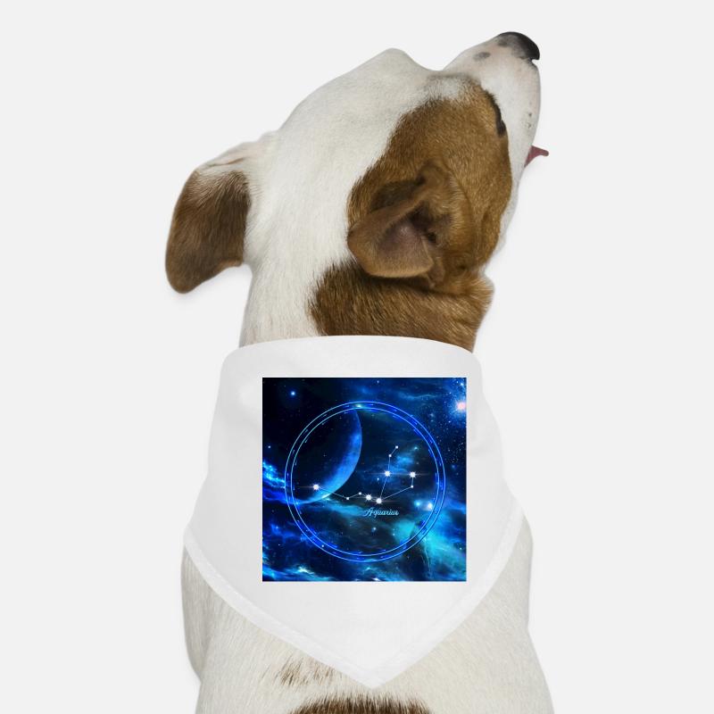 Goldenes Wassermann Sternzeichen Hunde-Bandana