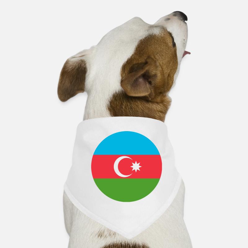 Aufkleber Luftwaffe Roundel Aserbaidschan Luftwaffe - Hunde-Bandana - Weiß