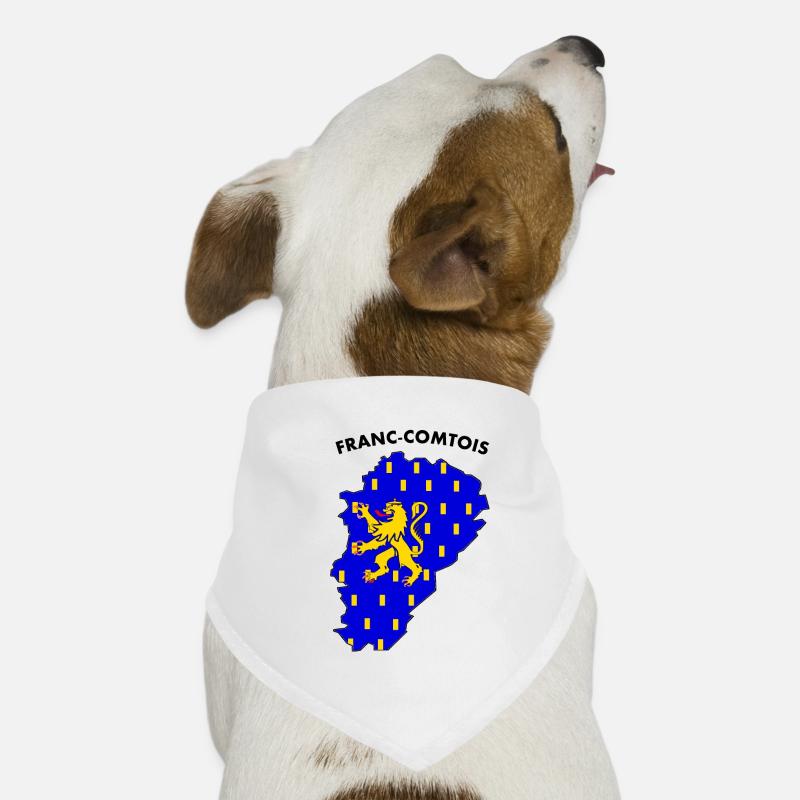 franc-comtois - Bandana pour chien - blanc
