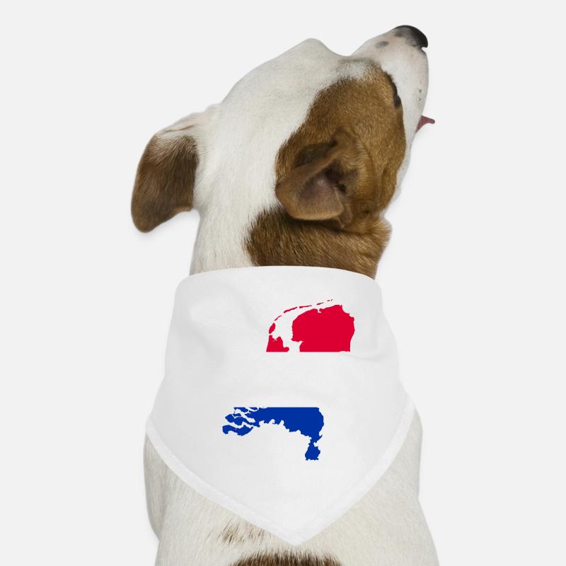 Pays-Bas Drapeau Carte Bandana pour chien