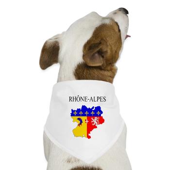 Rhône-Alpes - Hunde-Bandana - Weiß - Vorne