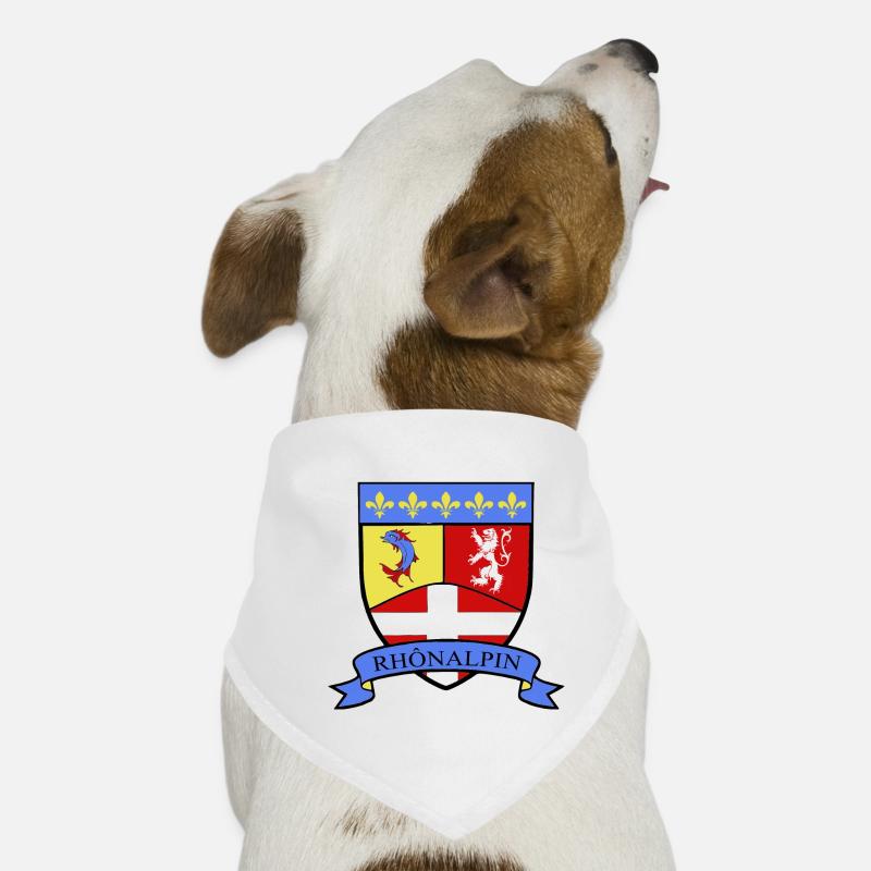 Rhônalpin - Hunde-Bandana - Weiß