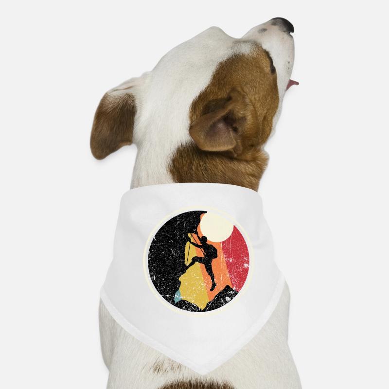 Grimpeur du sommet au coucher du soleil Bandana pour chien