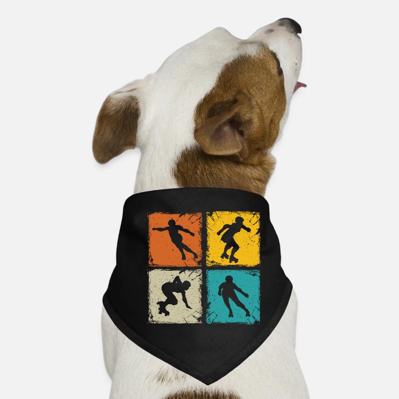 Roller Derby retro Quadrate einzigartige Roller Derby Hunde-Bandana
