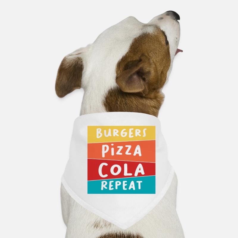 Burger Pizza Cola Bandana pour chien