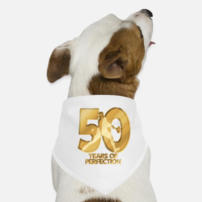 50 years Dog Bandana