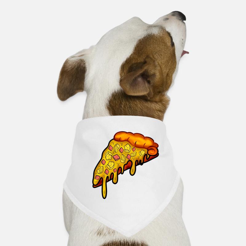 Pizza Hawaï - Ananas JAMBON FROMAGE Bandana pour chien