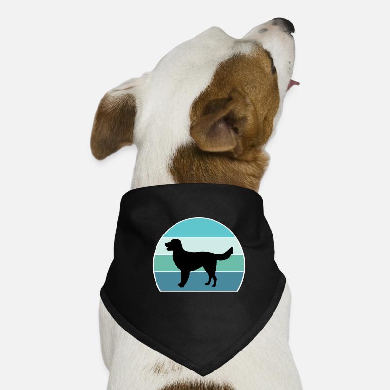 German Longhaired Pointer Dog Silhouette Vintage S Dog Bandana