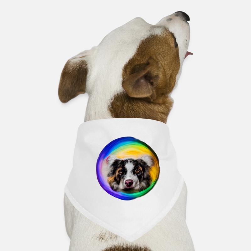 Regenbogen Hund Australian Shepherd Hunde-Bandana