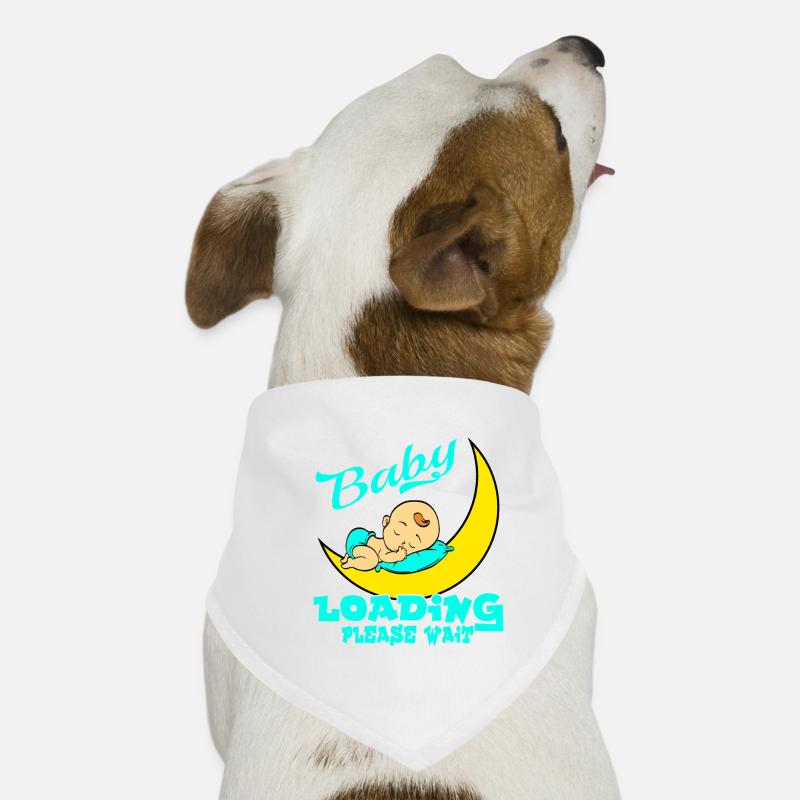 Baby Loading Please Wait Pregnancy Shirt For Hunde-Bandana