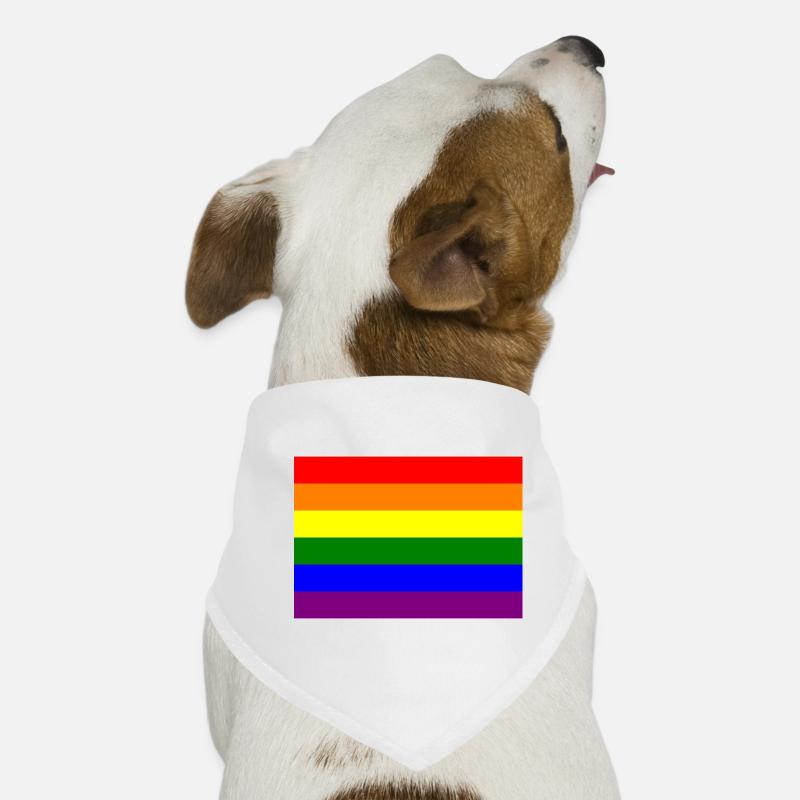 Conception du drapeau arc-en-ciel de la fierté Bandana pour chien