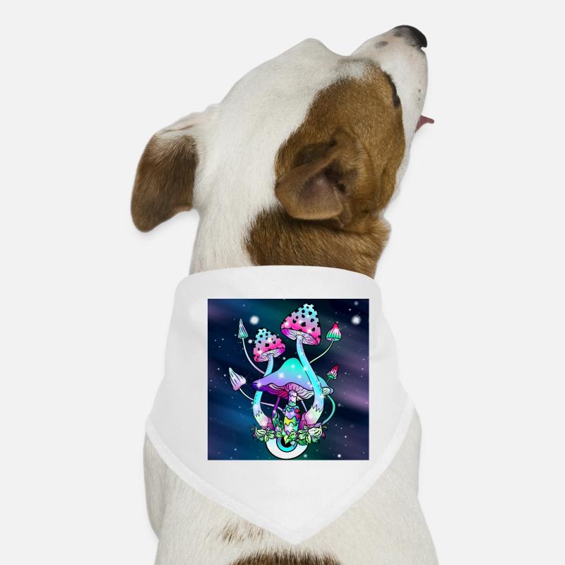 Champignons magiques Art spatial Bandana pour chien