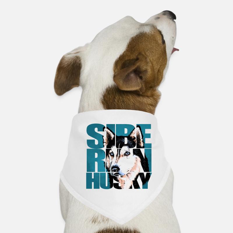 Portrait de Husky Sibérien Bandana pour chien