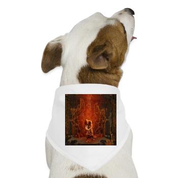 in der dunklen Nacht - Hunde-Bandana - Weiß - Vorne