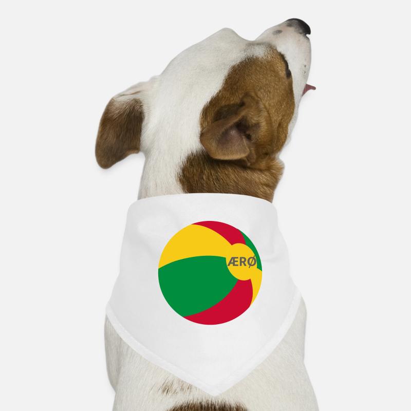 Ærø Beach Ball Danemark Drapeau Mer Baltique Danemark Aeroe Bandana pour chien