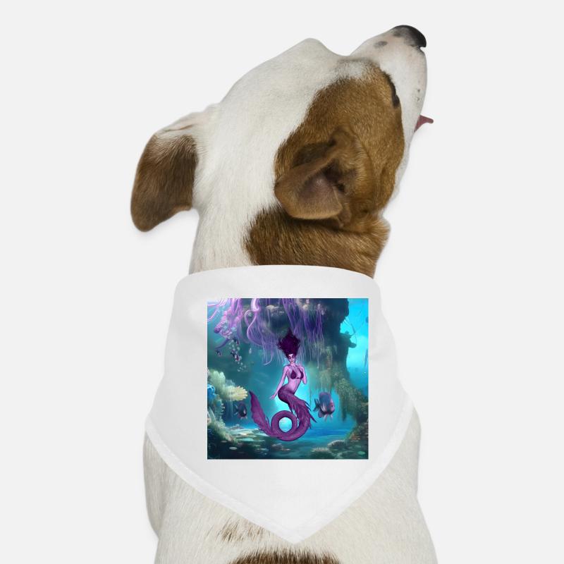 Wunderbare Meerjungfrau in der Tiefsee Hunde-Bandana