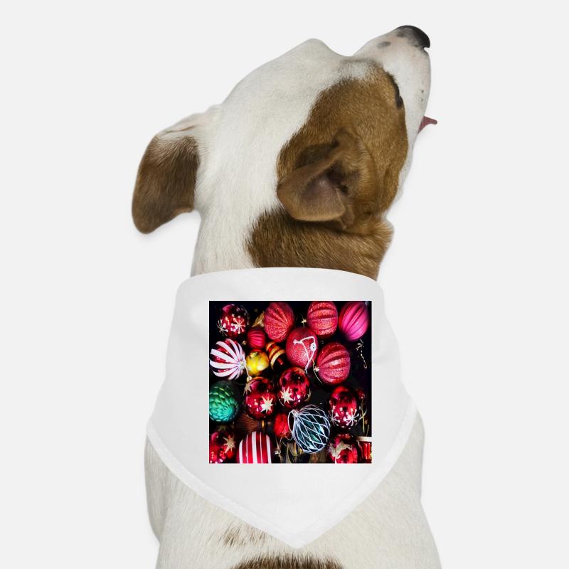 Christmas tree balls - Christmas decorations Dog Bandana