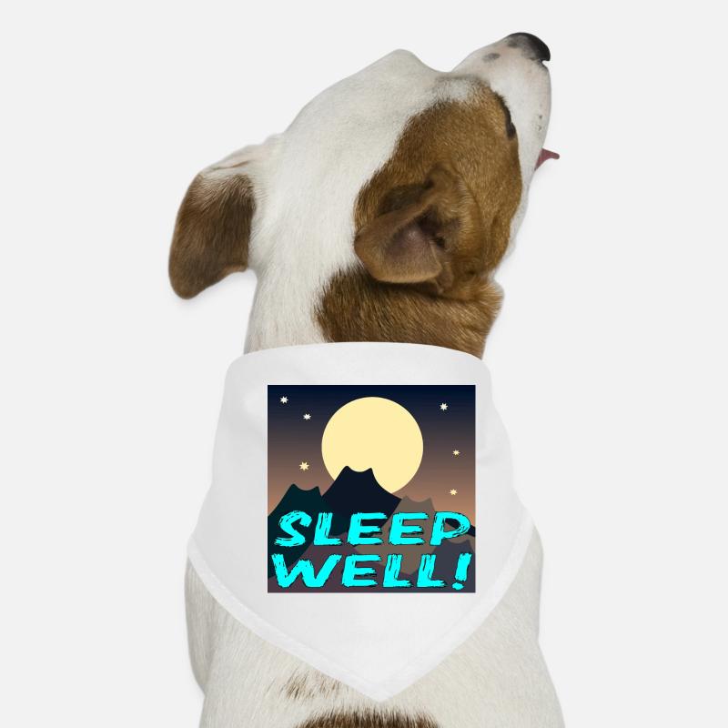 SLEEP WELL - CATS LANDSCAPE - FULL MOON Dog Bandana