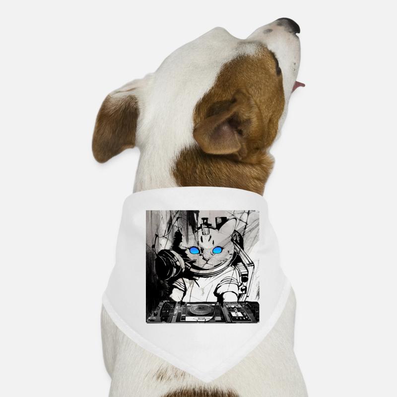 Œuvres d’art de Cats DJ Bandana pour chien