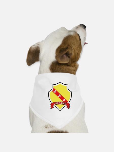 Lothringen - Hunde-Bandana - Weiß - Vorne