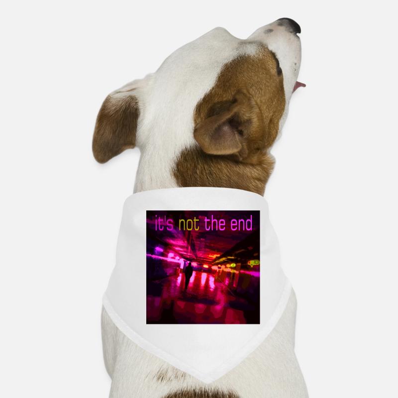 Neonpfad der Nacht Hunde-Bandana