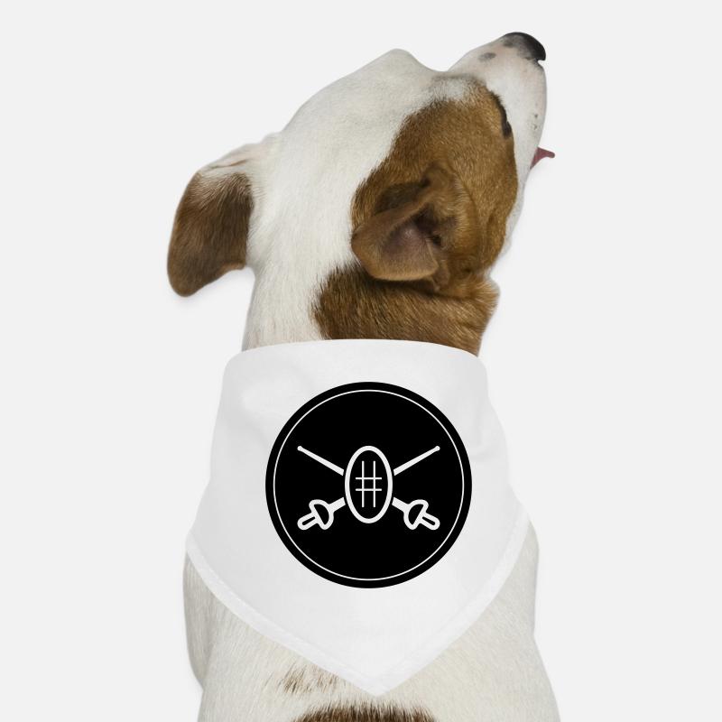 Fencing Sword Circle Dog Bandana