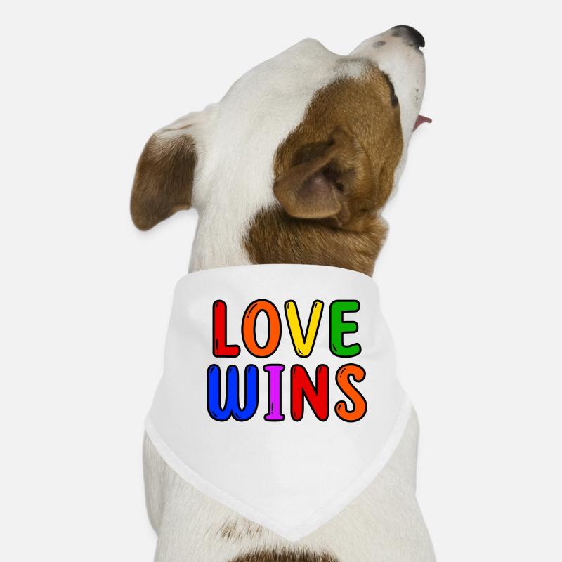 Lgbt Liebe Statement Regenbogen Schwul Lesbisch Hunde-Bandana