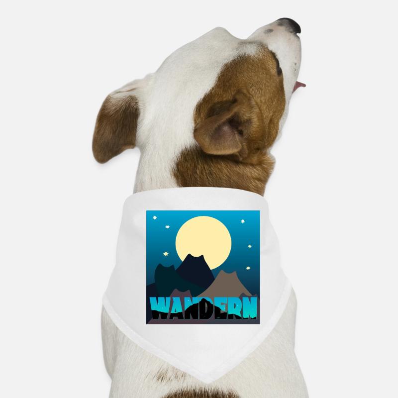 Katzen Landschaft - Vollmond - Wandern Hunde-Bandana
