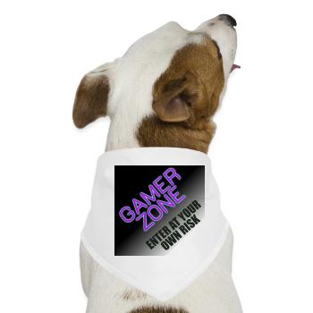 Gamer Zone - Hunde-Bandana - Weiß - Vorne