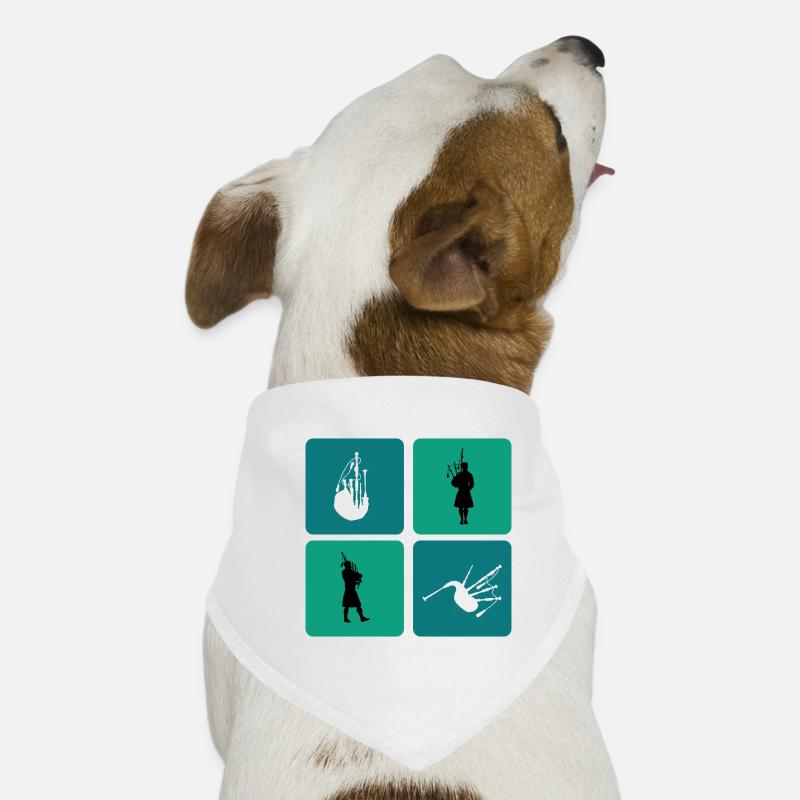 Bagpipe design Dog Bandana