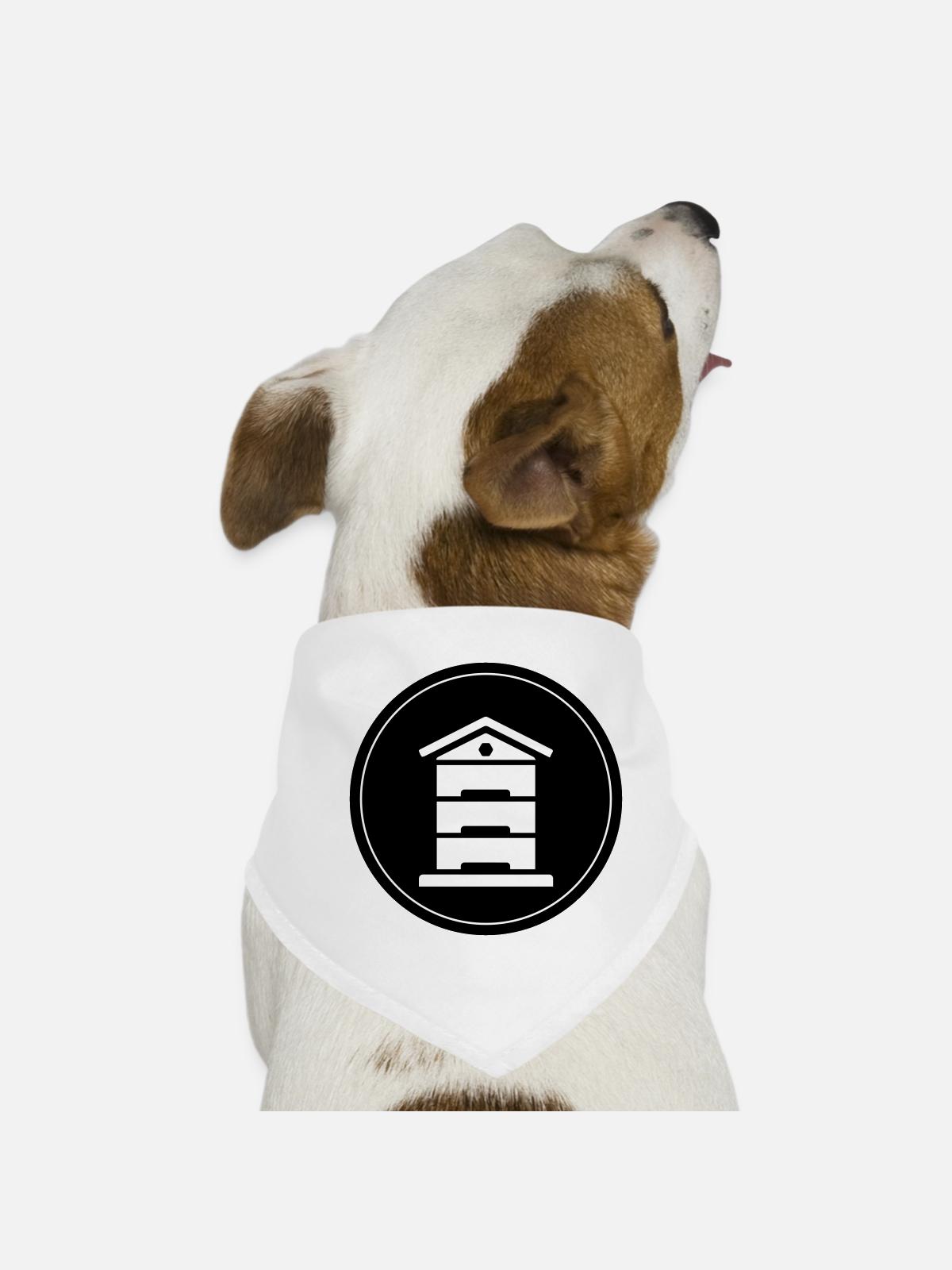 Honig Imker - Hunde-Bandana - Weiß - Vorne