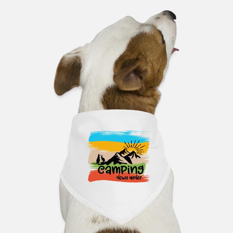 Camping down under Dog Bandana