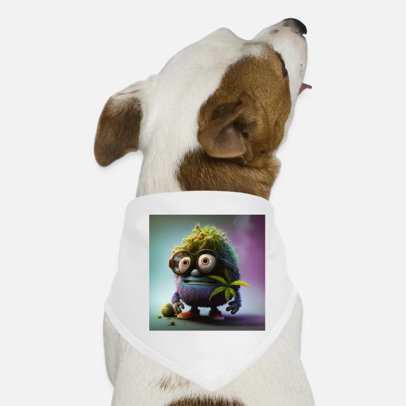 Cannabis head Dog Bandana