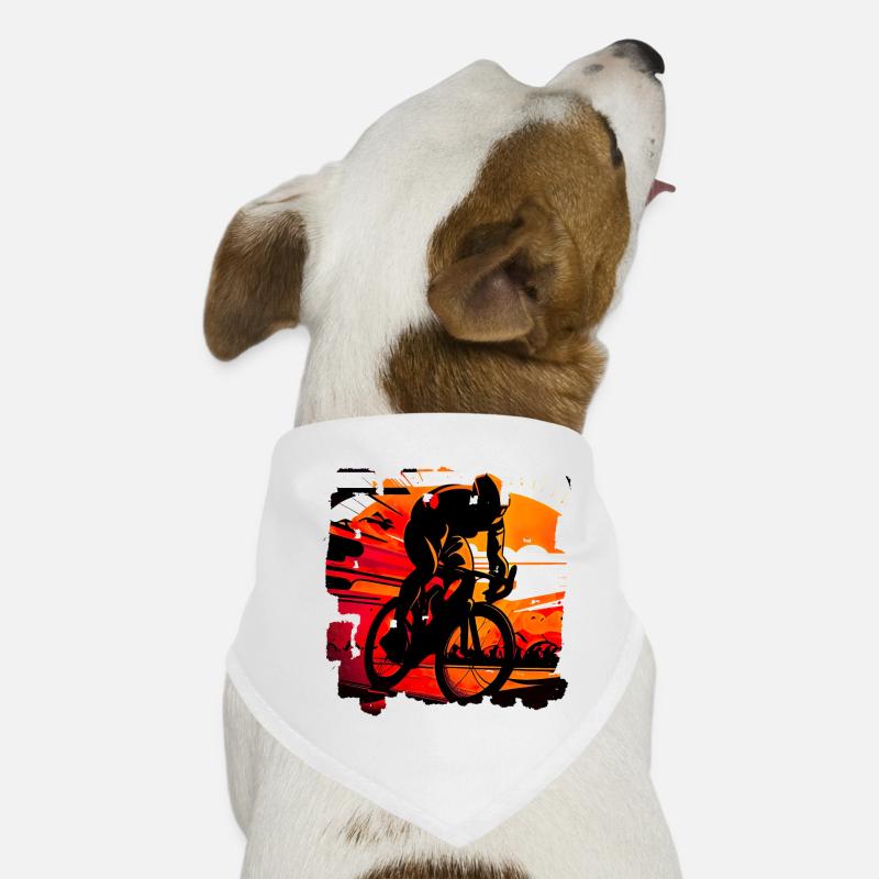 Il existe différents types de courses cyclistes Bandana pour chien