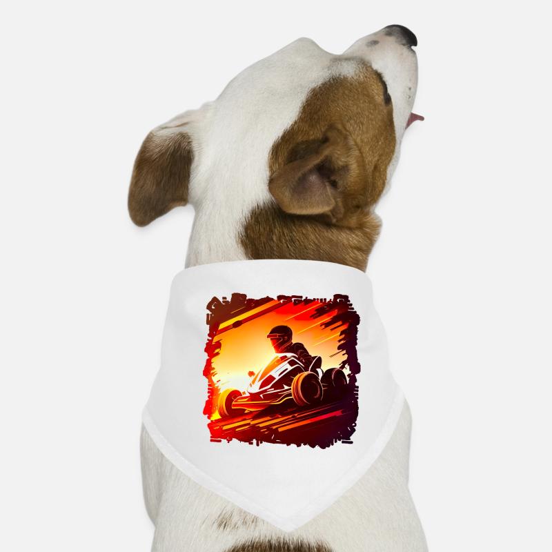 Les courses de karting sont une question de vitesse Bandana pour chien